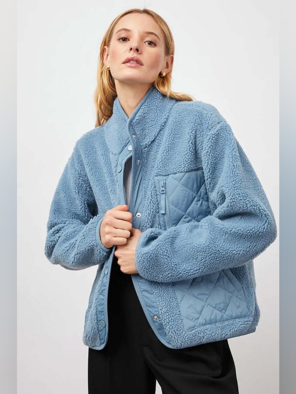 Nwt Rails Lorna Sherpa Jacket - Cozy Fleece Coat